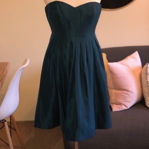 J. Crew Special Occasion Strapless Dress in Teal